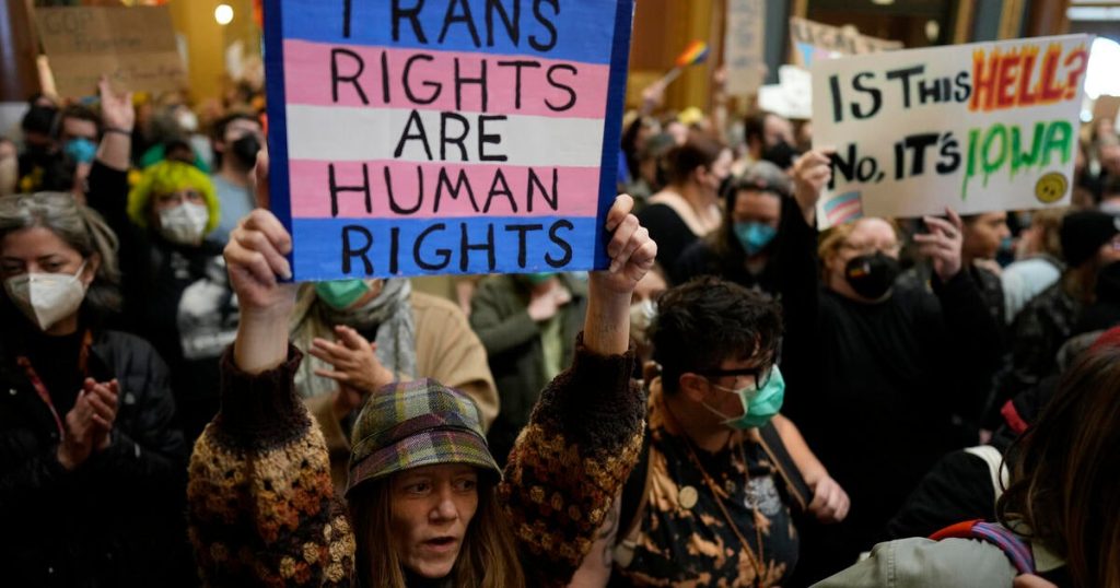 Iowa Lawmakers Approve Bill Ending Transgender Rights Protections Amid Protests