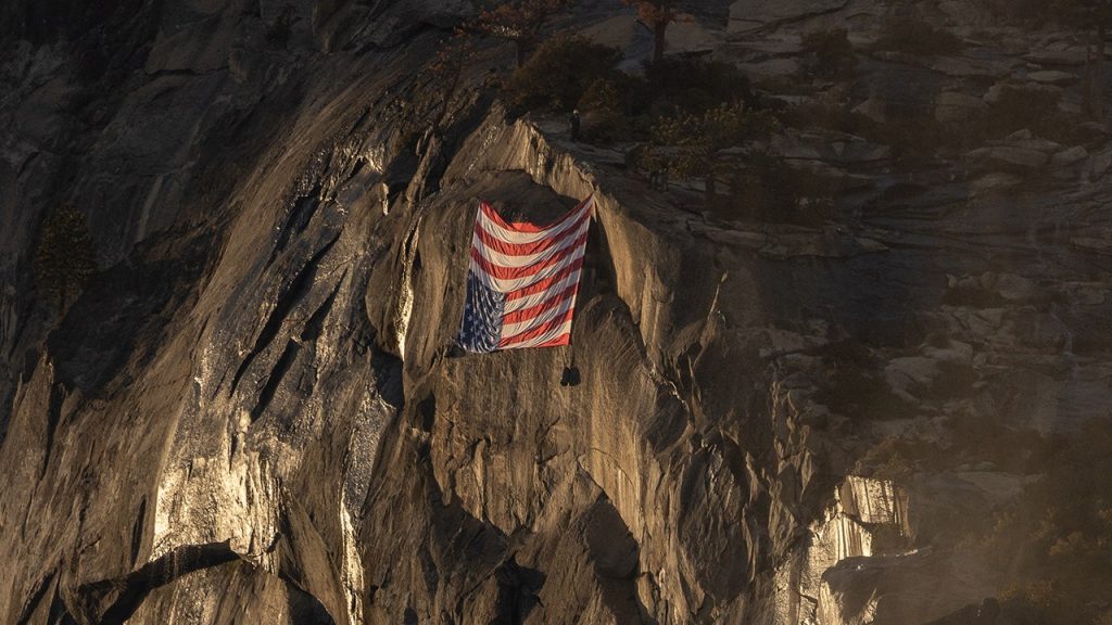 Upside-Down American Flag Displayed in Yosemite to Protest Layoffs
