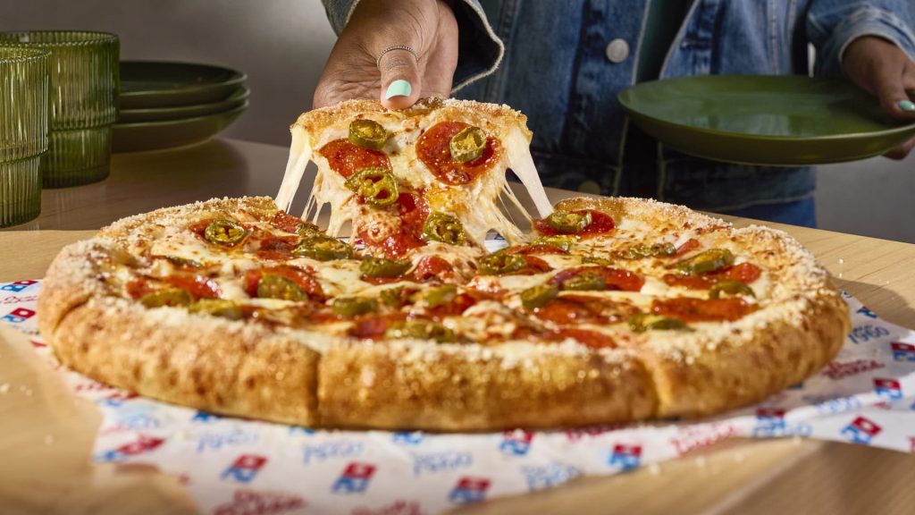 Domino's Introduces Stuffed Crust Pizza to Compete with Major Rivals