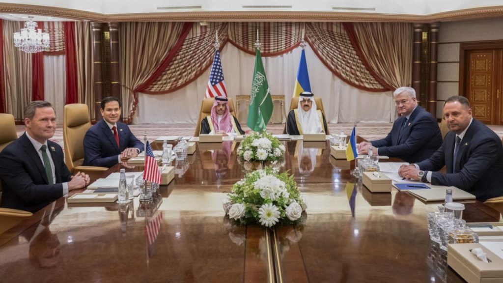 Ukrainian and US Officials Engage in Productive Ceasefire Talks in Riyadh
