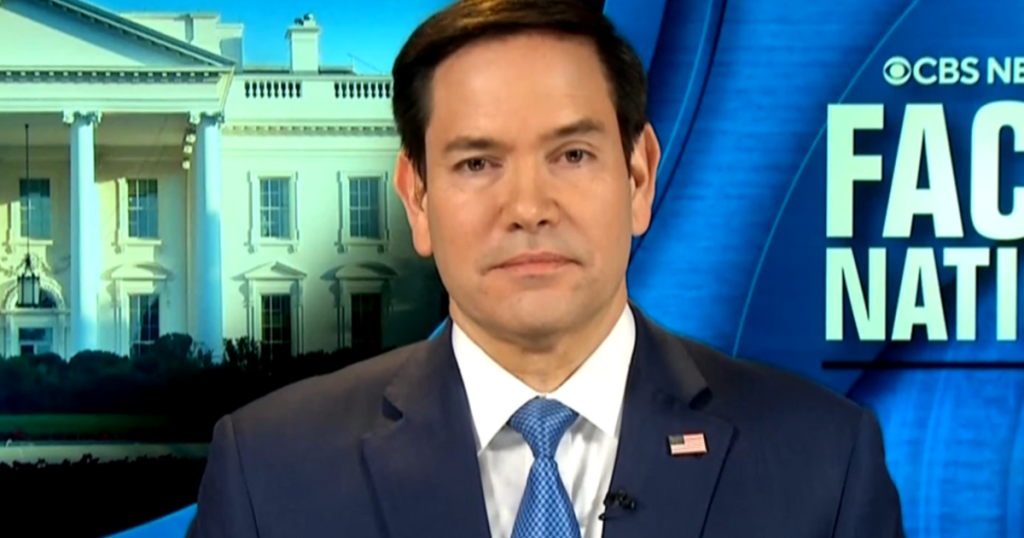 Secretary of State Marco Rubio Discusses Key Issues on "Face the Nation"
