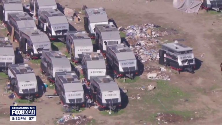 Homeless Squatters and Crime Overrun Luxury RV Parking Lot in California