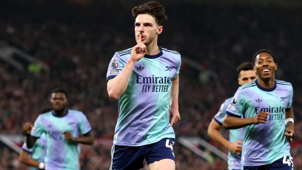 Declan Rice Shines as Arsenal Draws with Man United, Eyes Champions League Success