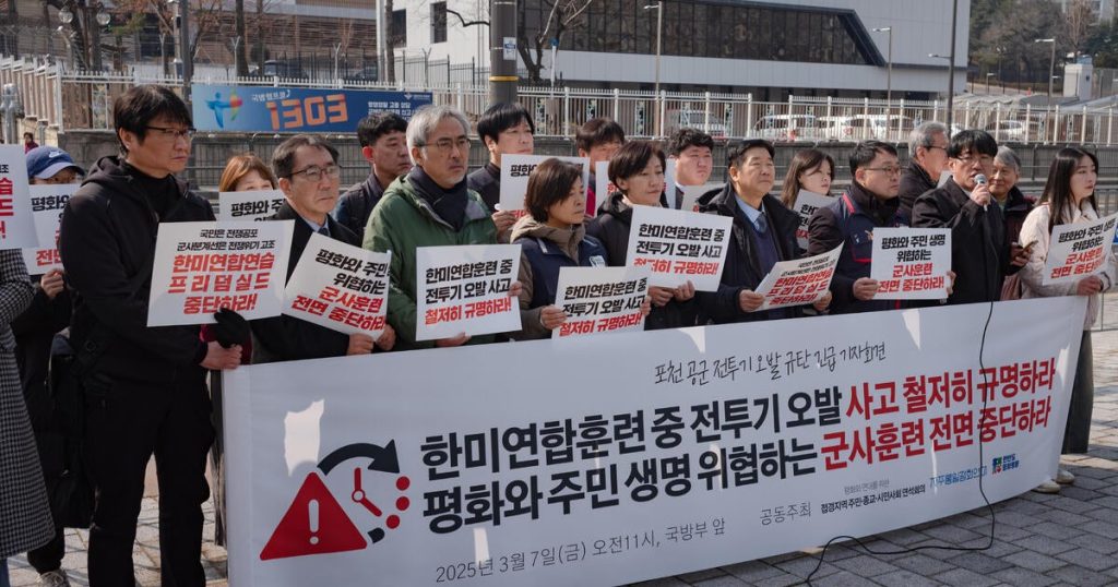 South Korea Halts Military Drills After Accidental Bombing, Impacting Future U.S. Exercises
