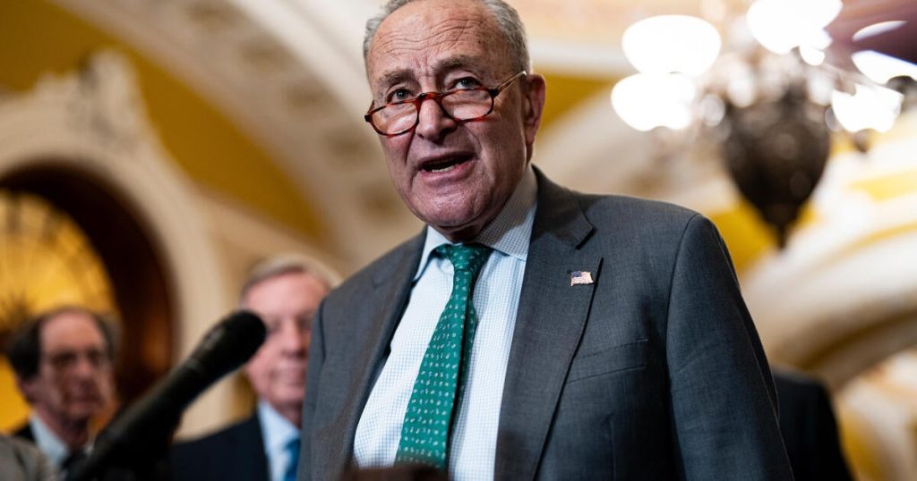 Schumer Backs Government Funding Amid Democratic Criticism of GOP Plan