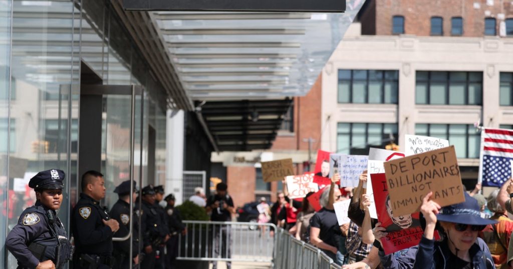 Protesters Demonstrate Against Elon Musk at Tesla Showrooms Over Government Actions