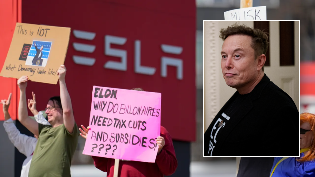 Musk Claims Soros and Hoffman Are Funding Protests Against Tesla