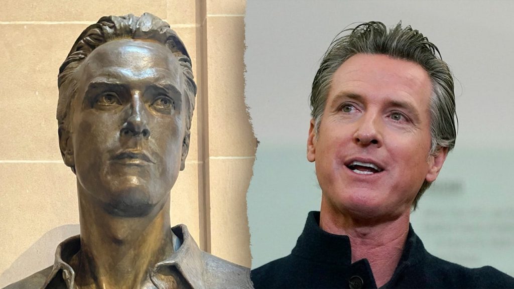 Newsom Addresses Allegations of Funding His Own Bronze Bust