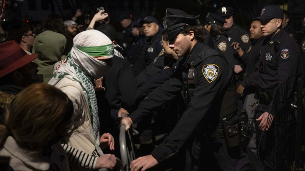 Supporters Rally for Detained Student After NYPD Clash Amid Deportation Efforts