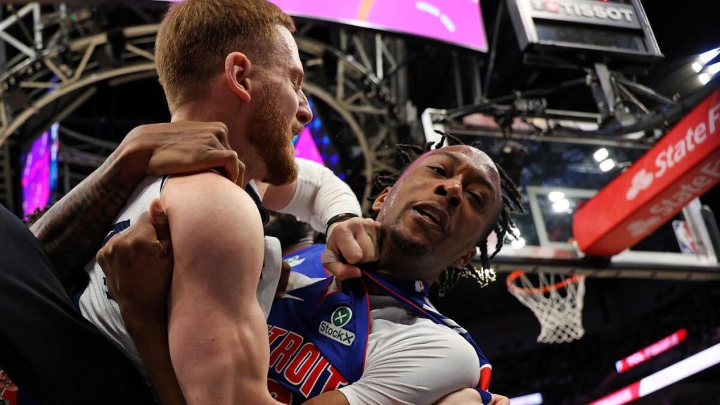 Timberwolves-Pistons Game Features Brawl, Multiple Ejections Occur
