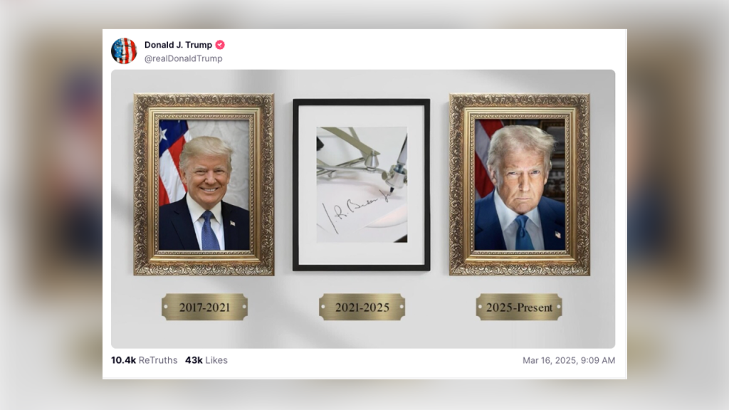 Trump Criticizes Biden for Using Autopen Signature