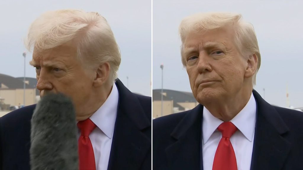 Microphone Incident Distracts President Trump During Press Q&A