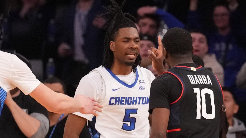 Big East Semifinal Between Creighton and UConn Ends in Brawl