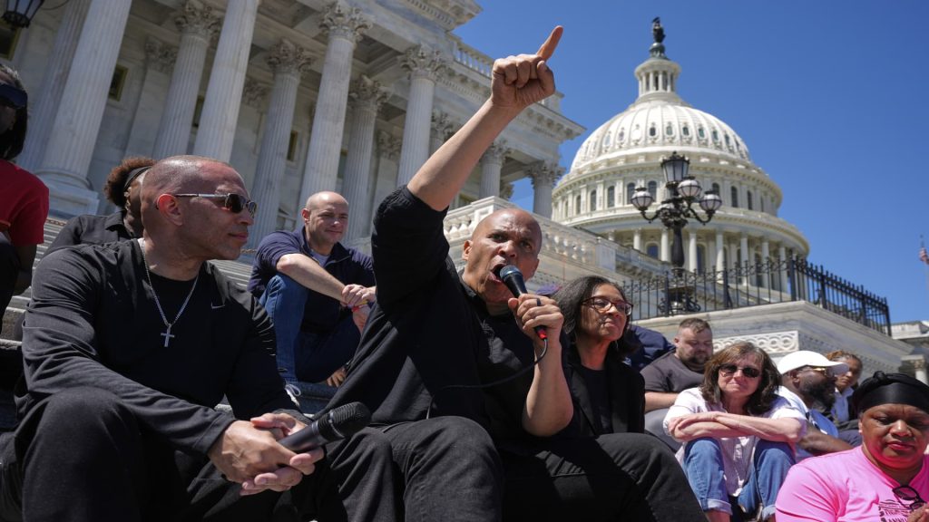 Jeffries and Booker Lead Sit-in Against GOP Budget Proposal