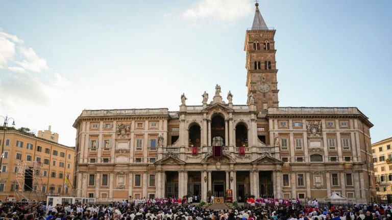 Rosary Prayer for Pope Francis Held at St. Mary Major Basilica in Rome