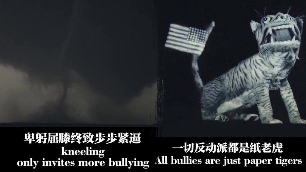 China Releases 'Never Kneel' Video Criticizing U.S. Tariffs on Trump's 100th Day in Office