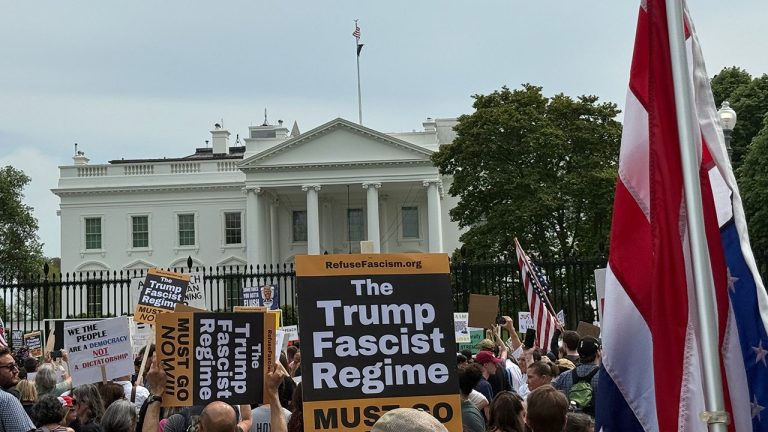 Protesters March on White House Against Trump Administration Policies
