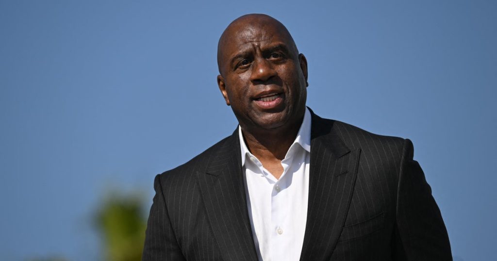 Magic Johnson Surprises Eaton Fire Victims at Pasadena Boys & Girls Club