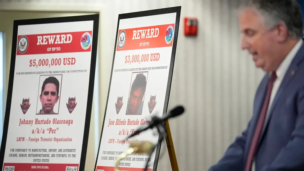 US Offers $8M Reward for Capture of Notorious Cartel Leaders