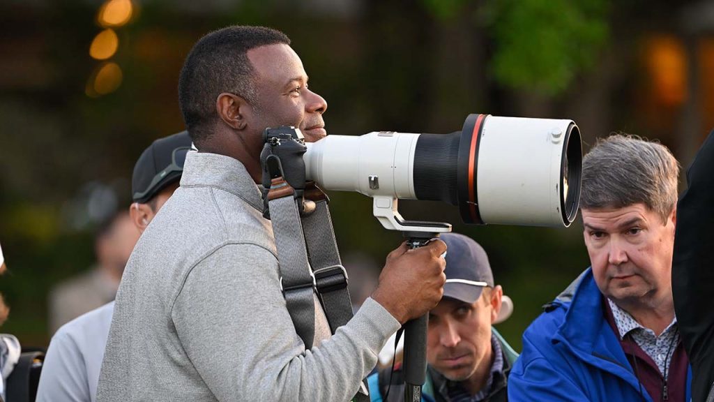 Ken Griffey Jr. Attends Masters 2025 as Credentialed Photographer