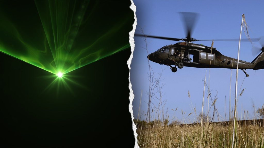 FAA Probes Green Laser Incident Involving Black Hawk Helicopter
