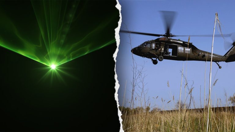 FAA Probes Green Laser Incident Involving Black Hawk Helicopter