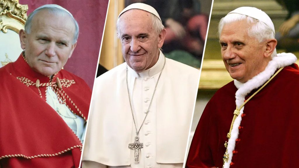 Celebrating a Century of Papal Influence: Popes Francis, Benedict XVI, and John Paul II
