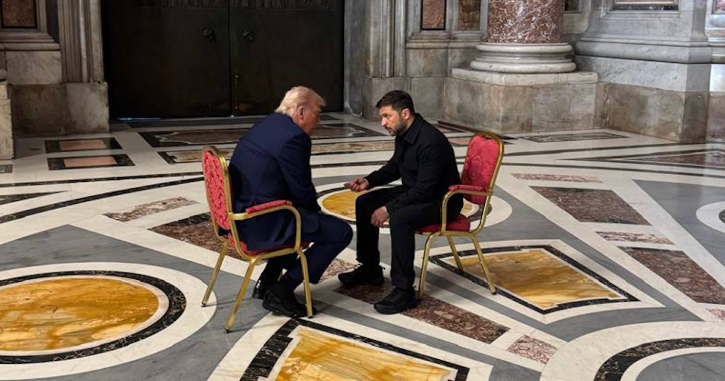 Trump Meets Ukraine's President Zelenskyy Before Pope Francis' Funeral, White House Reports