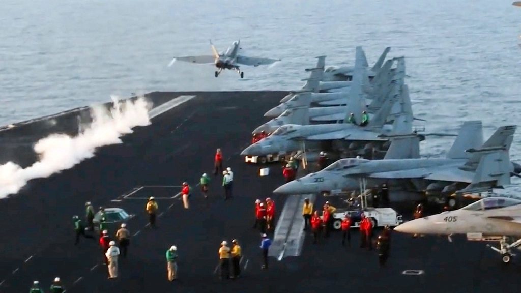 Navy Fighter Jet Crashes into Red Sea