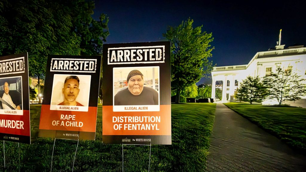 Trump Displays Mugshot Posters of Deported Violent Criminals on White House Lawn Amid Other Major Headlines