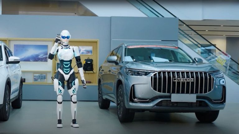 AI Humanoid Robots Start Selling Cars at Dealerships with Chery's Mornine Launch
