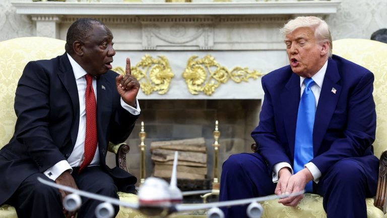 Trump Screens Videos Promoting 'White Genocide' Claims During Meeting with South African President