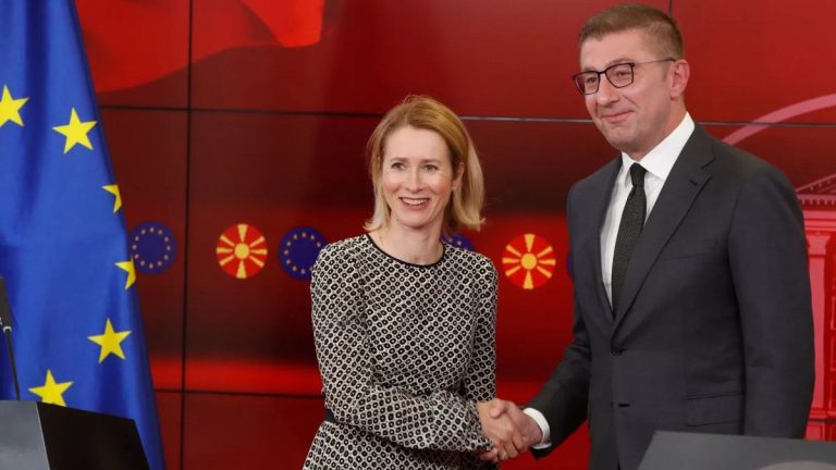 Kallas Supports North Macedonia's EU Membership Progress Amid Challenges