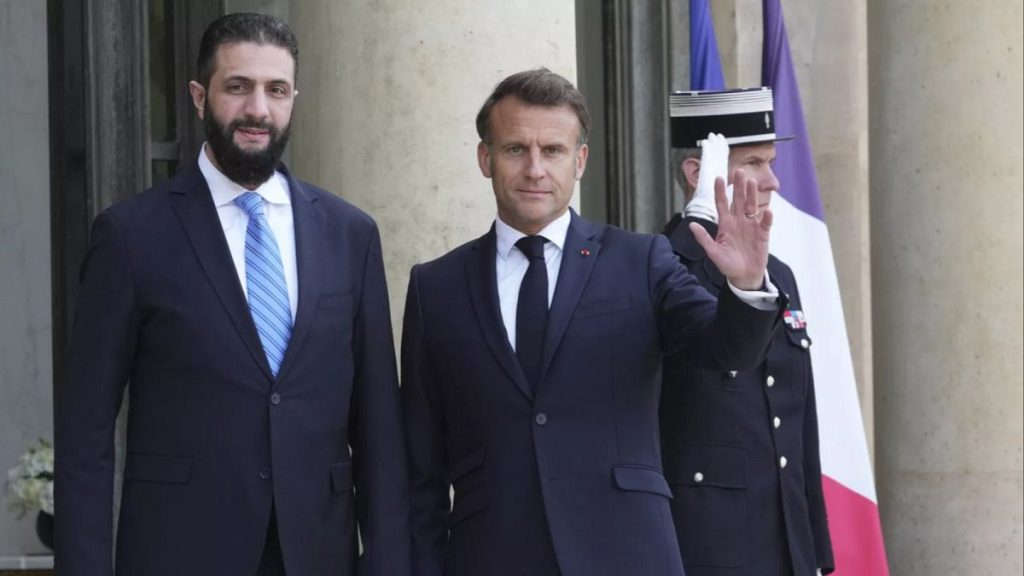 Macron Advocates Sanction Relief for Syria Following Meeting with Interim President