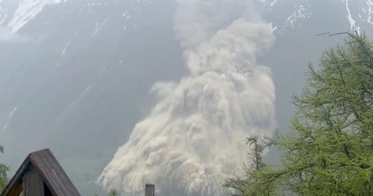 Partial Glacier Collapse Triggers Landslide, Burying 90% of Swiss Village