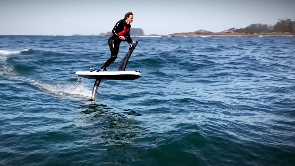 New Electric Hydrofoil Offers Riders Handlebar-Controlled Flight Above Water