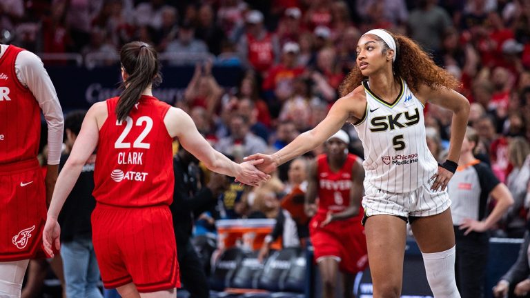 Caitlin Clark and Angel Reese Engage in Heated Exchange During Fever-Sky Game