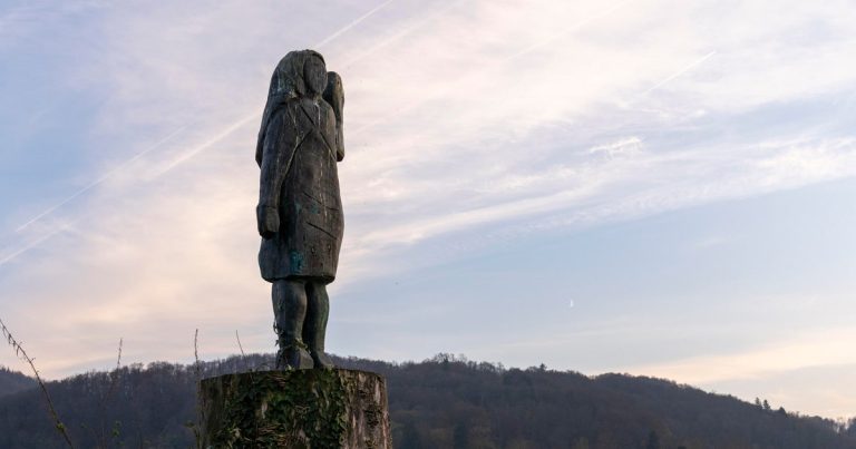 Melania Trump's Statue in Slovenia Vanishes After Arson Incident