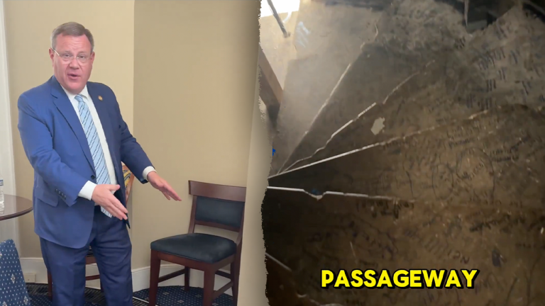 Congressman Uncovers Hidden Passageways Beneath Capitol Floorboards from America's Founding