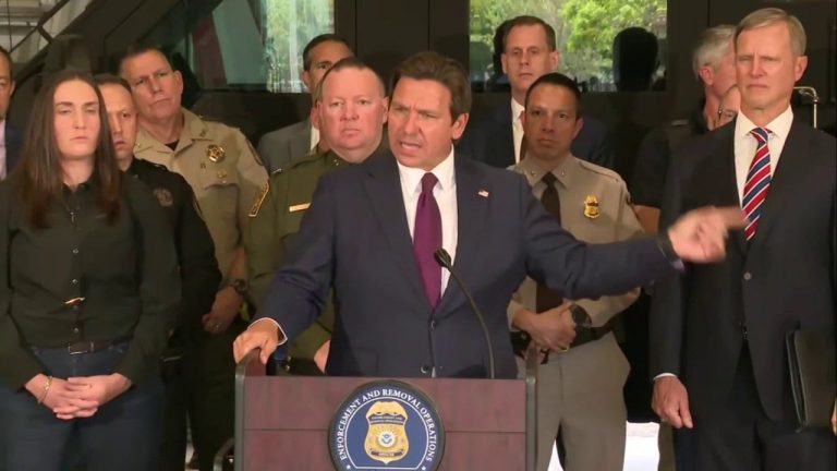 Florida Governor DeSantis Defends ICE Operations Against Reporter Criticism