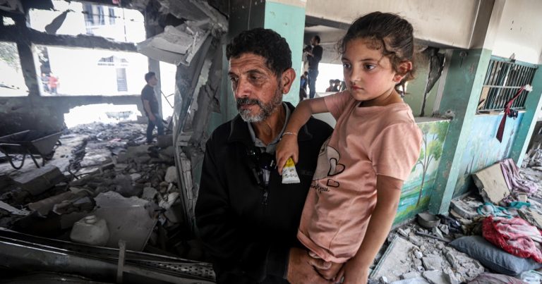 Girl Escapes Israeli Strike on Gaza School, Describes "Fire Filled the Sky"