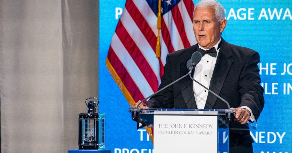 Pence Defends Constitution After Receiving JFK Profile in Courage Award