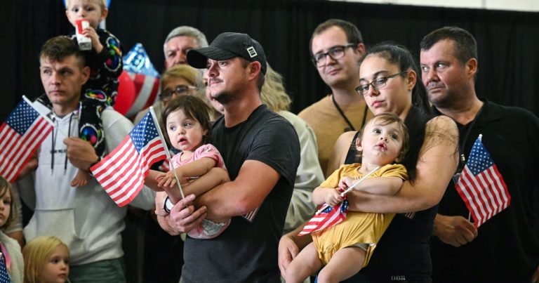 White South Africans Granted Refugee Status Arrive in U.S.