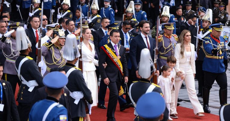 Ecuador's President Noboa Begins Second Term, Commits to Combat Drug Trafficking and Crime