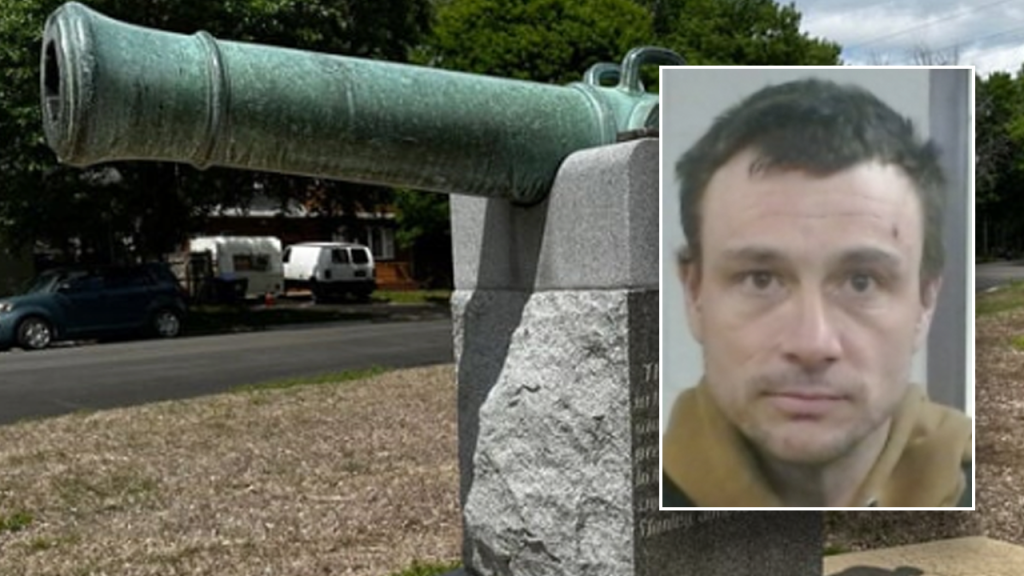 Kansas Man Steals Rare 800-Pound Cannon to Fund Drug Habit
