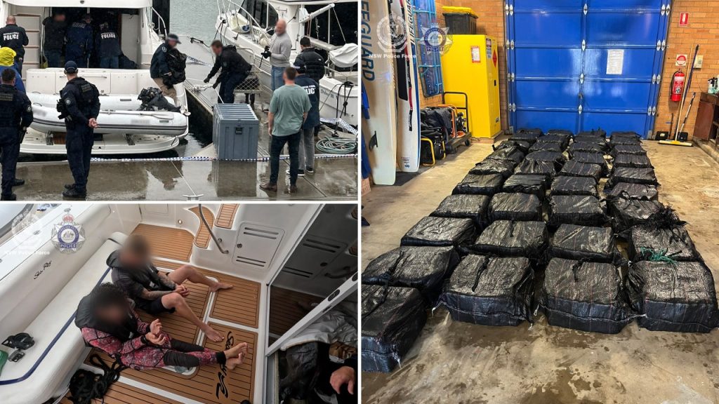 Five Men Arrested in Major Cocaine Trafficking Operation Off Australia’s Coast
