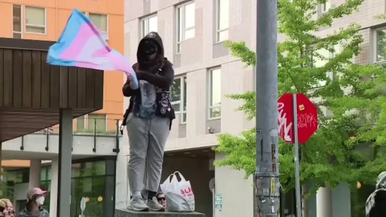 Protesters Throw Feces at Riley Gaines During TPUSA Event in Washington
