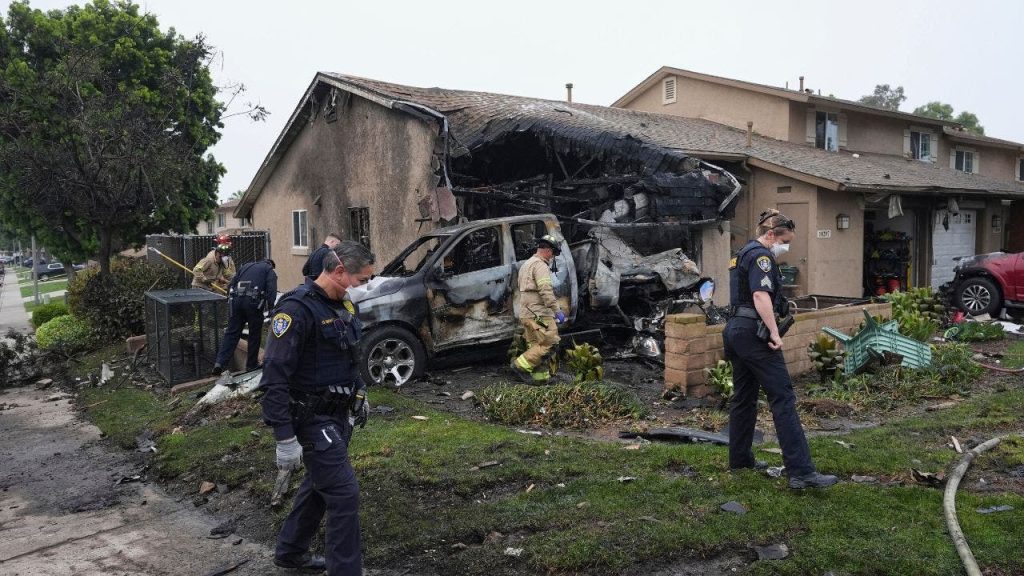 Plane Crash in San Diego Neighborhood Ignites Homes and Vehicles