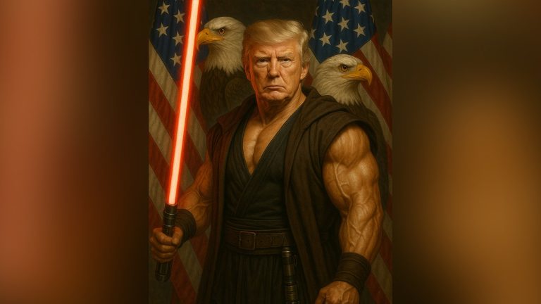 White House Releases AI Image of Trump as Lightsaber-Wielding Character for 'May the 4th'
