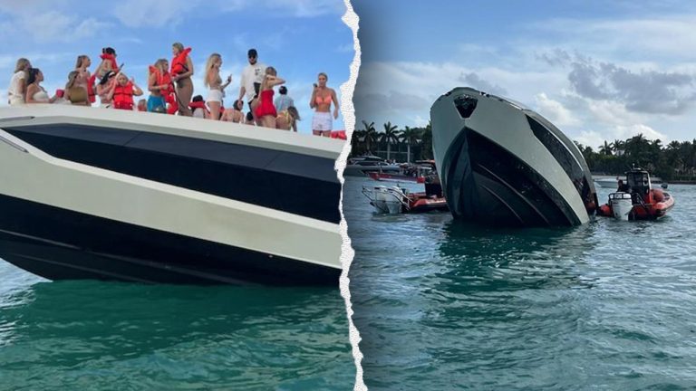 Luxury Yacht Sinks Off Miami Beach; 32 Passengers Rescued